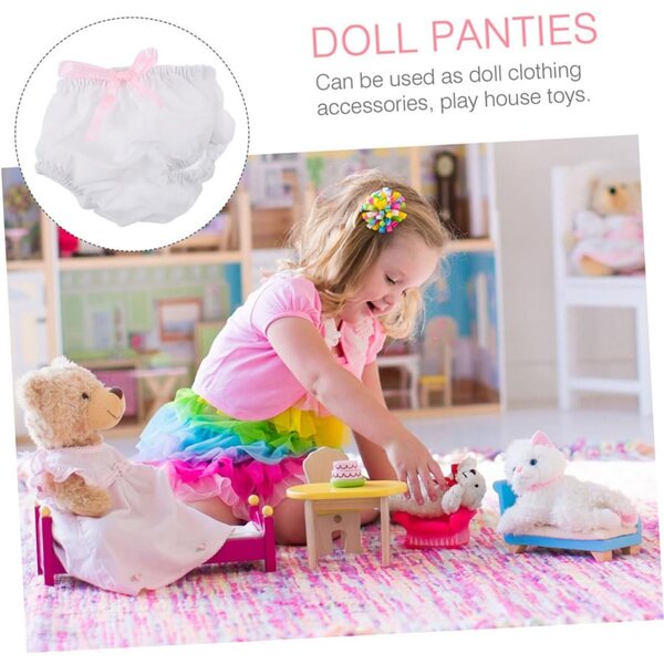 Set mit 3 waschbaren und wiederverwendbaren PartyKindom Stoffpuppen-Culottes