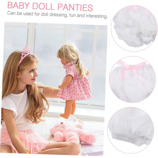 Set mit 3 waschbaren und wiederverwendbaren PartyKindom Stoffpuppen-Culottes
