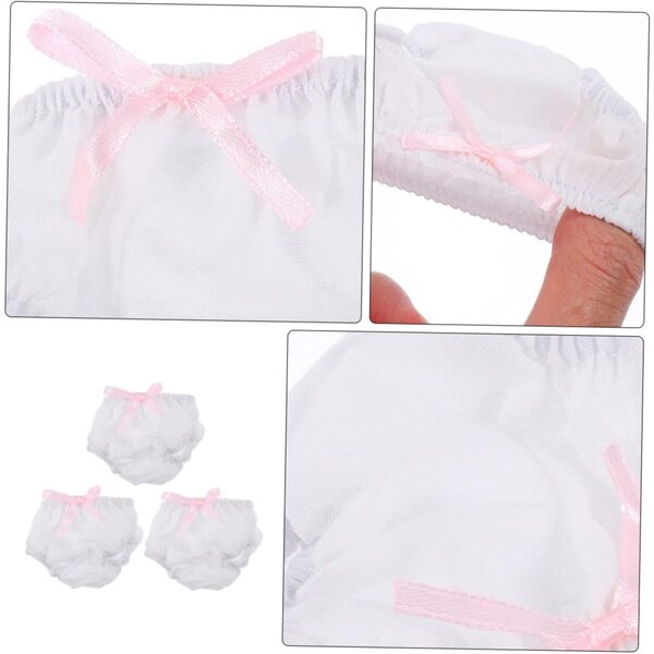 Set mit 3 waschbaren und wiederverwendbaren PartyKindom Stoffpuppen-Culottes