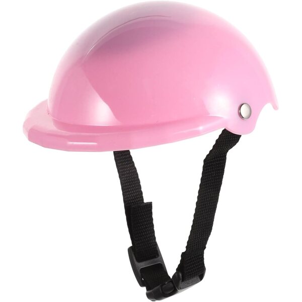 Casco Sportivo Rosa per Bambole 45 cm, Accessorio Leggero e Dettagliato in Plastica