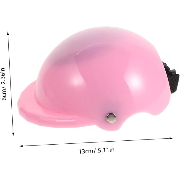 Casco Sportivo Rosa per Bambole 45 cm, Accessorio Leggero e Dettagliato in Plastica