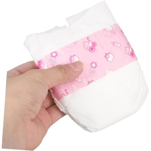 Set 5 Pannolini Riutilizzabili per Bambole 30 cm – Accessori Morbidi e Realistici