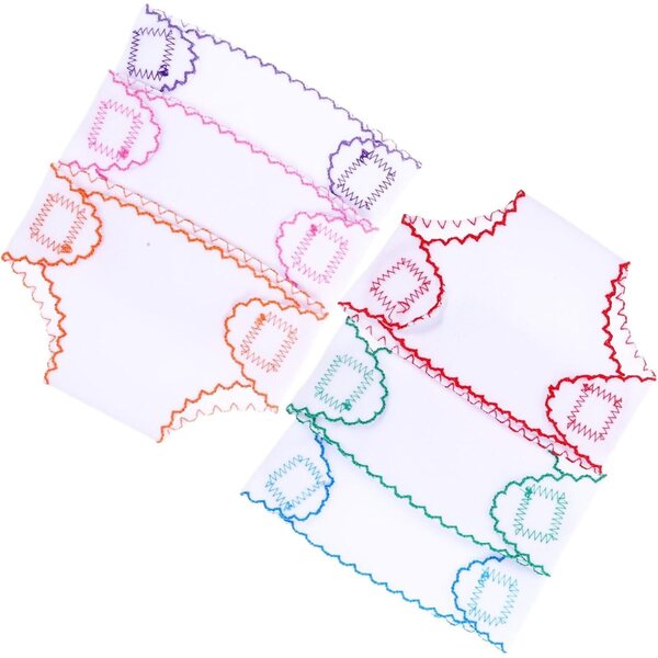 Set 6 Pannolini in Tessuto Colorati per Bambole 18 Pollici - Accessori Riutilizzabili