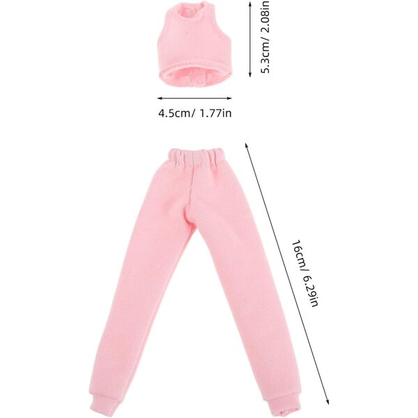 Set 4 Completi Gilet e Pantaloni per Bambole 30 cm - Abbigliamento Estivo Casual