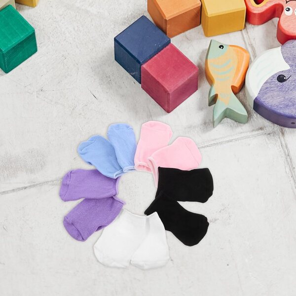 5 Paia di Calzini Colorati per Bambole da 18 cm - Accessori Moda Bambole
