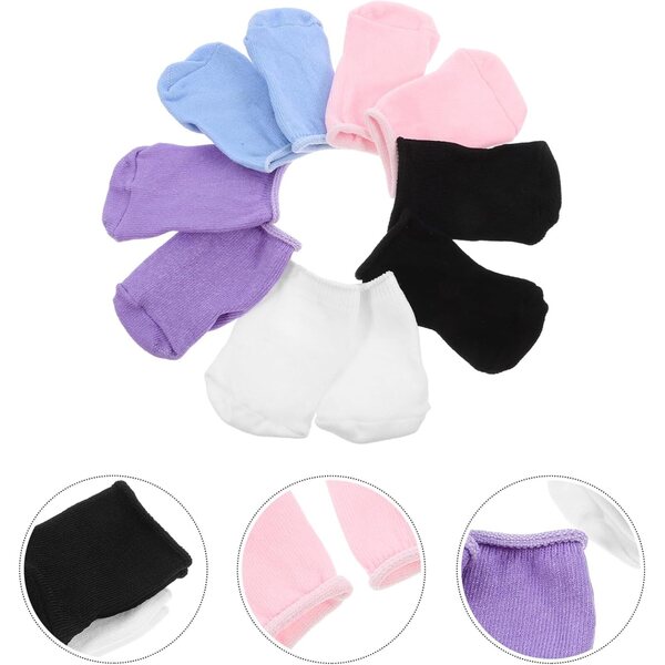 5 Paia di Calzini Colorati per Bambole da 18 cm - Accessori Moda Bambole