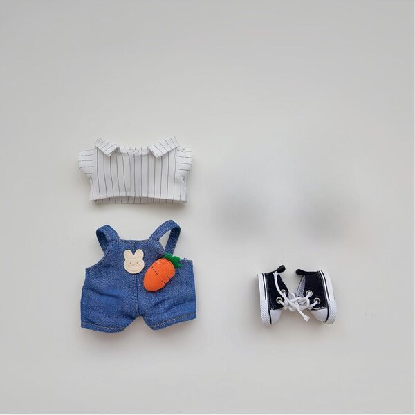 Abiti per bambole 17 cm fatti a mano, set di vestiti alla moda e versatili