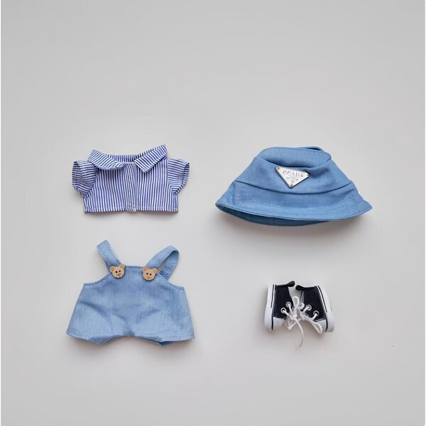 Abiti per bambole 17 cm fatti a mano, set di vestiti alla moda e versatili