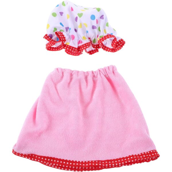 Set Peignoir e Cappello Rosso per Puppe 18 Pollici HOODANCOS - Accessori Eleganti e Realistici