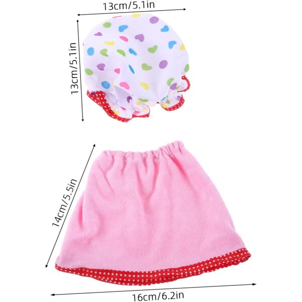 Peignoir- und Rothut-Set für 18-Zoll-Puppen HOODANCOS – Elegantes und realistisches Zubehör