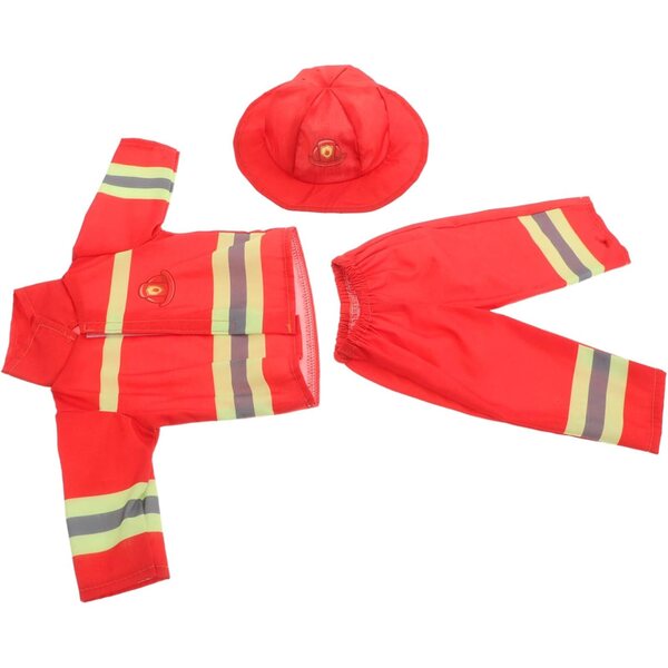 Costume completo da pompiere per bambole 43 cm con cappello e accessori HOODANCOS