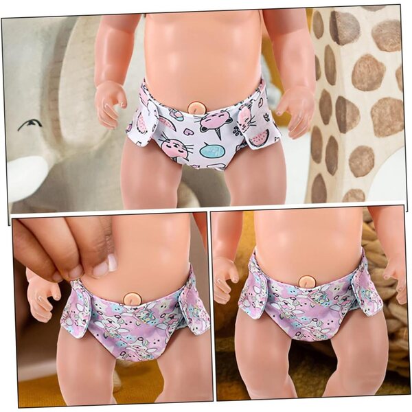 PartyKindom 2 waschbare Culottes aus Stoff für 18-Zoll-Puppen – Rollenspielzubehör
