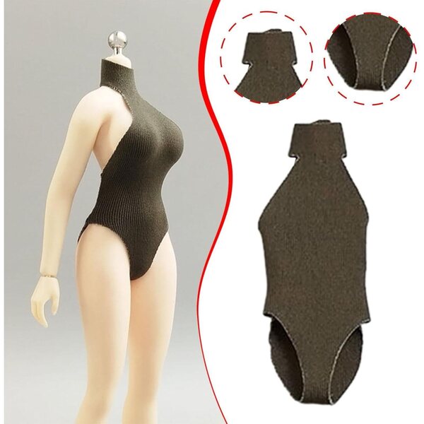 1/12 Grünes Badetrikot für weibliche Puppen, Modeaccessoires aus strapazierfähigem Stoff