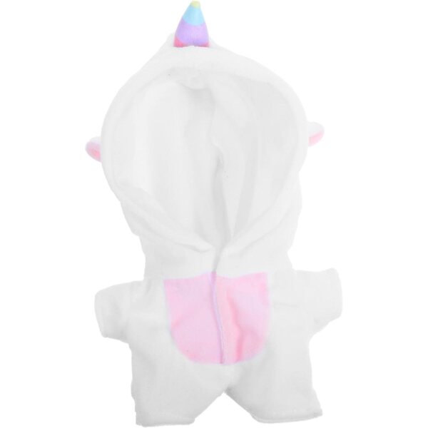 Tuta pigiama unicorno in peluche per bambola 20 cm, vestito morbido e adorabile