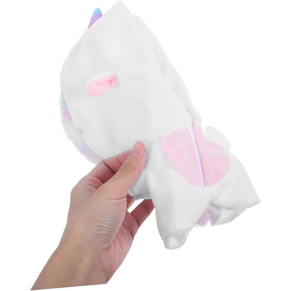 Tuta pigiama unicorno in peluche per bambola 20 cm, vestito morbido e adorabile