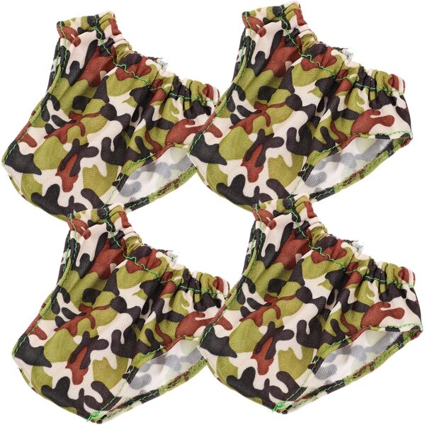 Set 4 Culotte Miniature Per Bambole 18 Pollici Riutilizzabili e Regolabili Verde