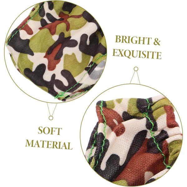 Set 4 Culotte Miniature Per Bambole 18 Pollici Riutilizzabili e Regolabili Verde