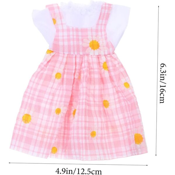 Costume per Bambola Resistente e Lavabile Rosa – Abbigliamento Giocattolo per Bimbine