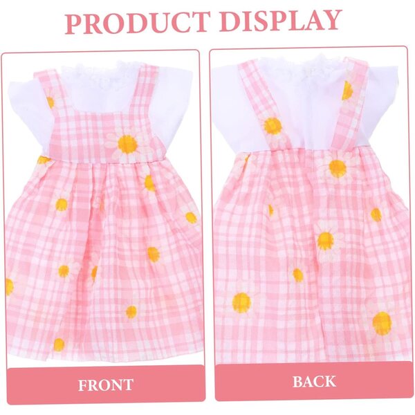 Costume per Bambola Resistente e Lavabile Rosa – Abbigliamento Giocattolo per Bimbine