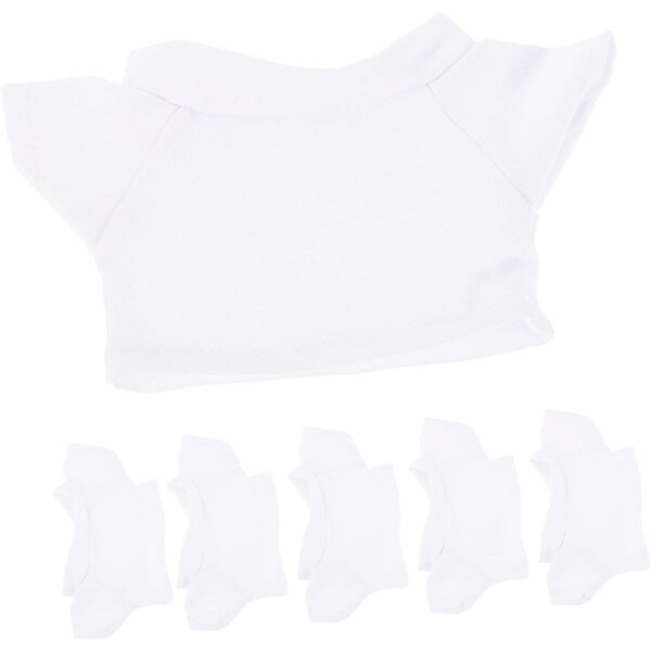 Set 6 Pezzi T-Shirt in Cotone per Orsetti 20 cm - Vestiti Morbidi e Comodi