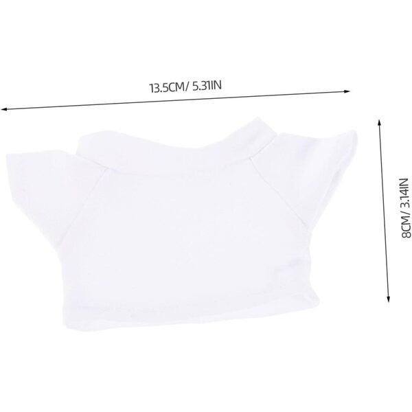 Set 6 Pezzi T-Shirt in Cotone per Orsetti 20 cm - Vestiti Morbidi e Comodi