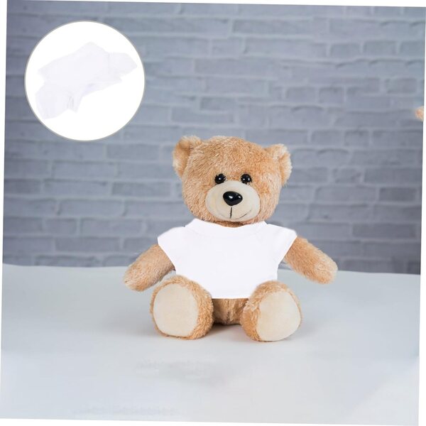 Set 6 Pezzi T-Shirt in Cotone per Orsetti 20 cm - Vestiti Morbidi e Comodi