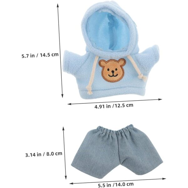 PartyKindom-Kleidung für Teddybären mit wiederverwendbaren Sweatshirts und Hosen