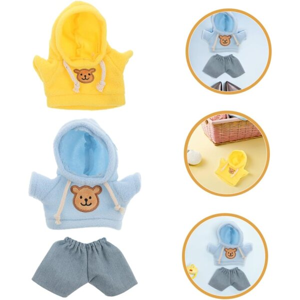 PartyKindom-Kleidung für Teddybären mit wiederverwendbaren Sweatshirts und Hosen