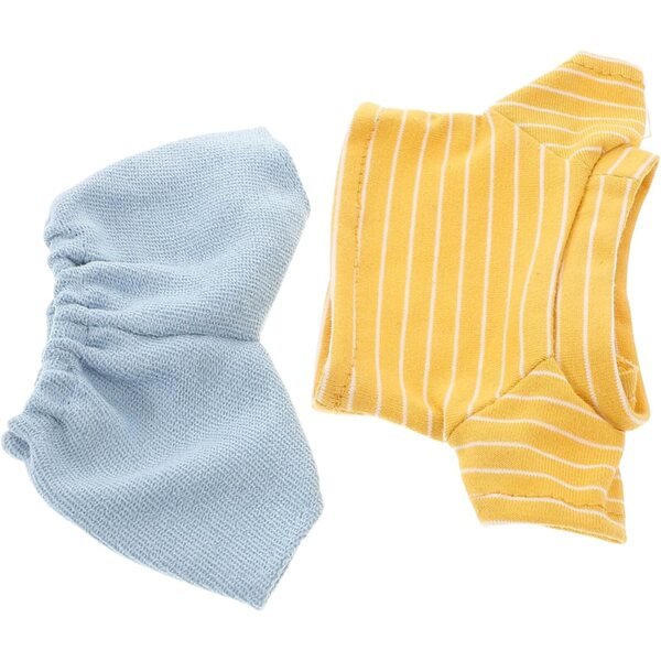 Set vestiti per bambole orsacchiotto con maglietta e pantaloni in tessuto morbido