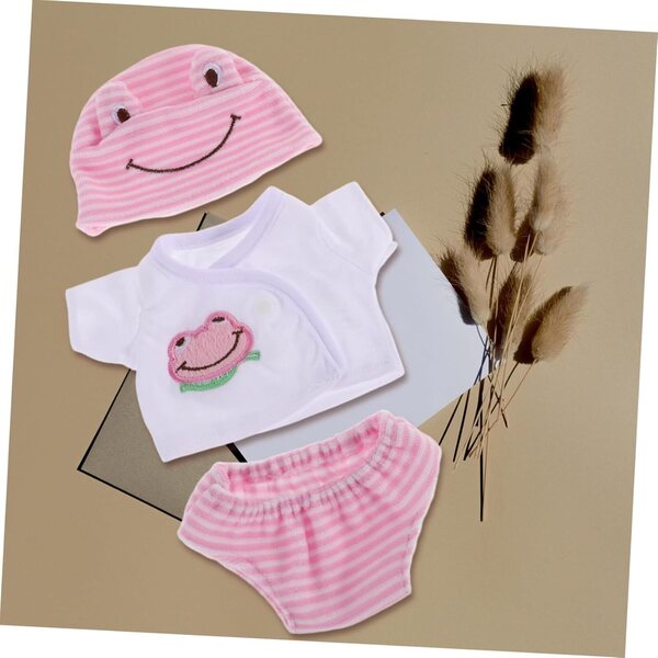 Set 3 Pezzi Abiti per Bambole 30 cm – T-shirt, Pantaloni e Cappelli Colorati