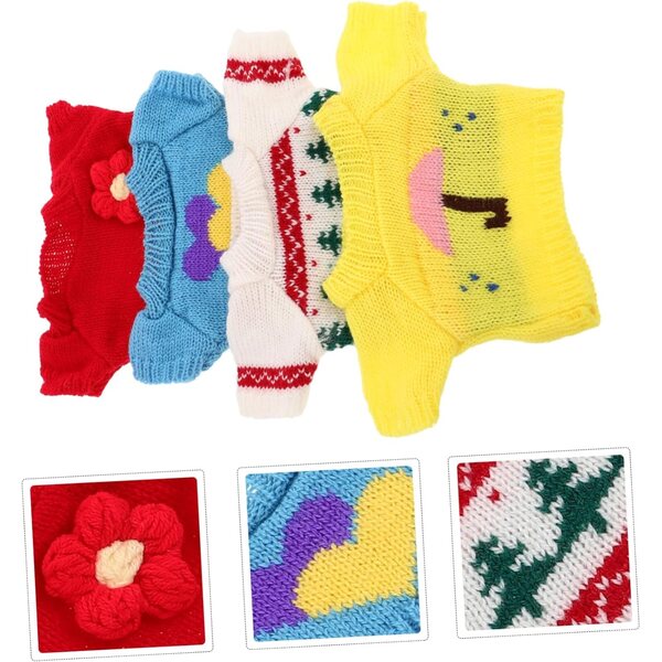 4-teiliges Set, Kleidung für Plüschbären, Paarspiel und Dekoration für Kinder