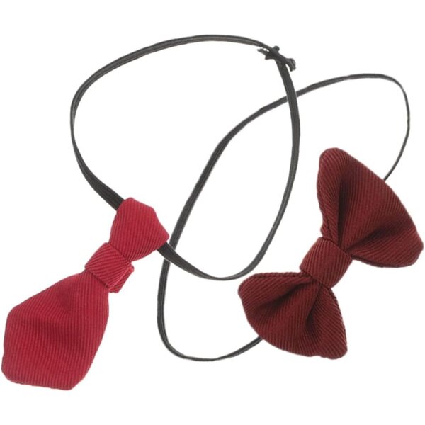 KOMBIUDA Mini Cravatte e Nodi Rossi per Bambole e Accessori Costume Bambole
