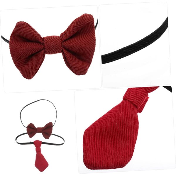 KOMBIUDA Mini Cravatte e Nodi Rossi per Bambole e Accessori Costume Bambole