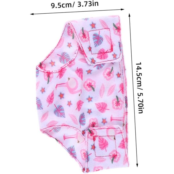 KOMBIUDA Set 3 Pezzi Abbigliamento per Bambole Nate con Cuffie e Accessori Gioco
