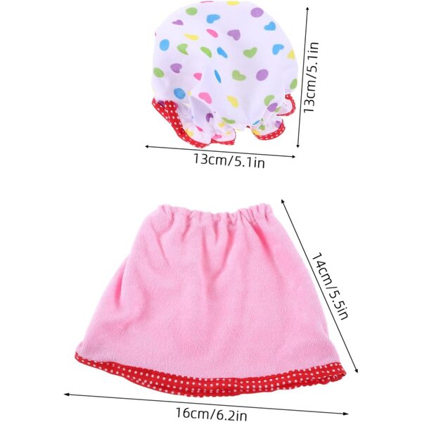 Peignoir- und Hut-Set für 18-Zoll-Puppen – elegante und bequeme Accessoires