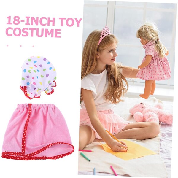 Peignoir- und Hut-Set für 18-Zoll-Puppen – elegante und bequeme Accessoires