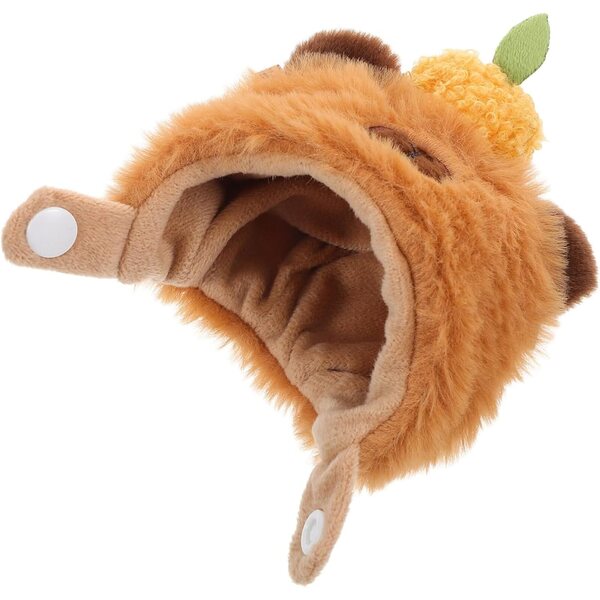 Simpatico cappello di peluche per bambola da 17 cm - costume da porcellino d'India