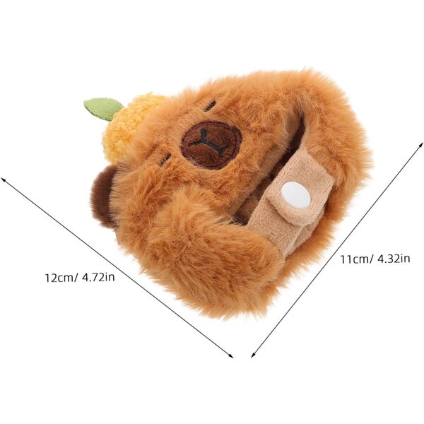 Simpatico cappello di peluche per bambola da 17 cm - costume da porcellino d'India