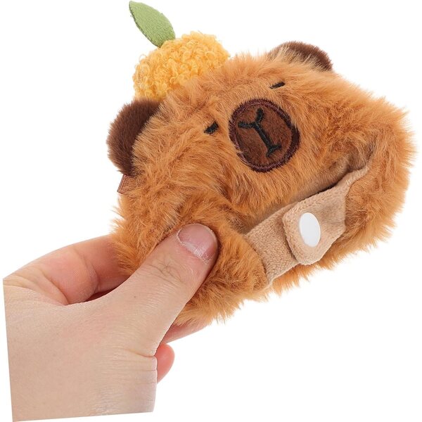 Simpatico cappello di peluche per bambola da 17 cm - costume da porcellino d'India