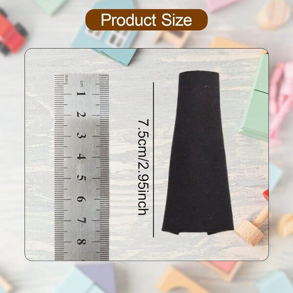 Robe nera senza maniche per bambole 15 cm - Abito moda 1/12 per action figure