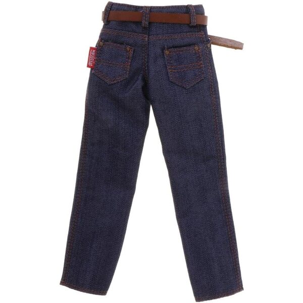 1/6 Figurenkleidung: rot-schwarz kariertes Hemd mit Bluejeans für 30,5 cm