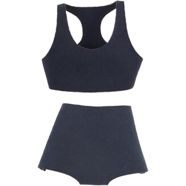 Sportbekleidung für 1/6 Puppen mit dunkelblauem Oberteil und Shorts