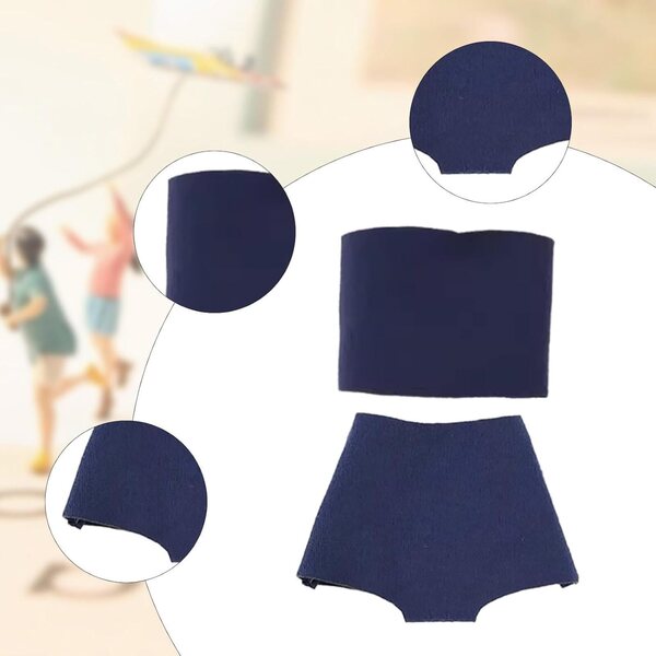 Abbigliamento Femminile per Bambole 1/6 Kowaku - Top e Pantaloni Blu Scuro