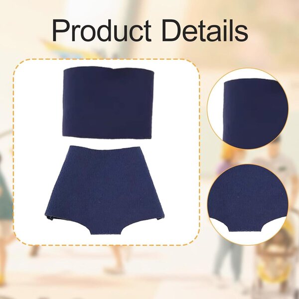 Abbigliamento Femminile per Bambole 1/6 Kowaku - Top e Pantaloni Blu Scuro