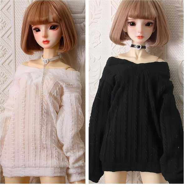Abbigliamento fatto a mano per bambole BJD 1/3, 1/4, 1/6 - Look elegante e versatile