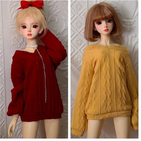 Abbigliamento fatto a mano per bambole BJD 1/3, 1/4, 1/6 - Look elegante e versatile