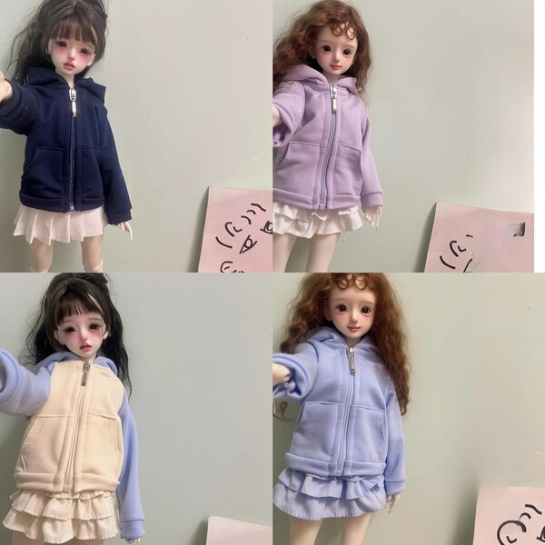 Kleidungsset für 1/4 Gelenk-BJD-Puppen 40,6–45,7 cm, handgefertigt