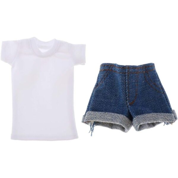 Abbigliamento Fatti a Mano per Bambole 12 Pollici - T-Shirt e Shorts Casual