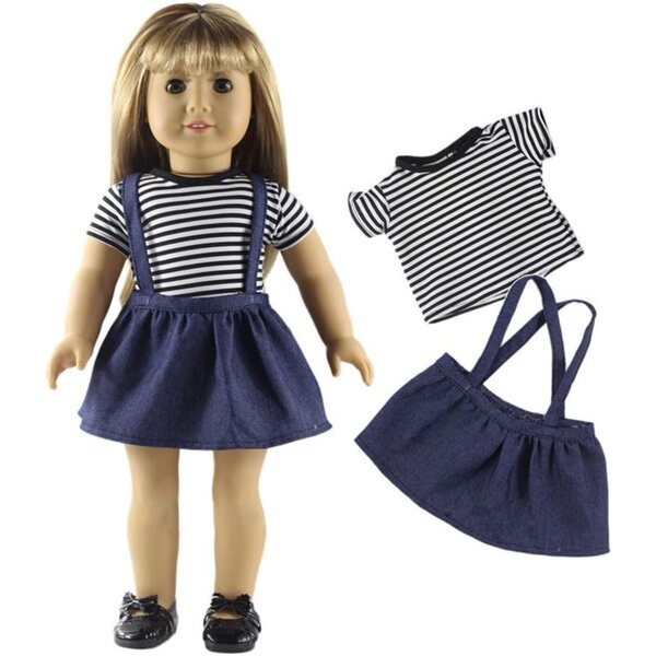 Abbigliamento per bambole 18 pollici - 5 completi moda casual Lance Home