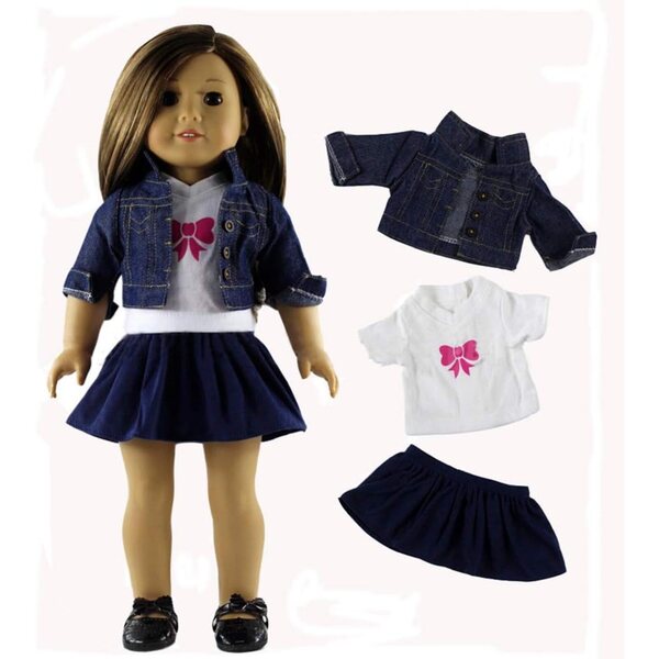 Abbigliamento per bambole 18 pollici - 5 completi moda casual Lance Home